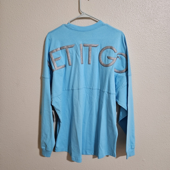 Disney Frozen Broadway Musical Spirit Blue Long Sleeve Shirt - Picture 4 of 7